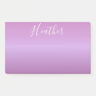 Lila Violette und benutzerdefiniertes weißes Skrip Post-it Klebezettel