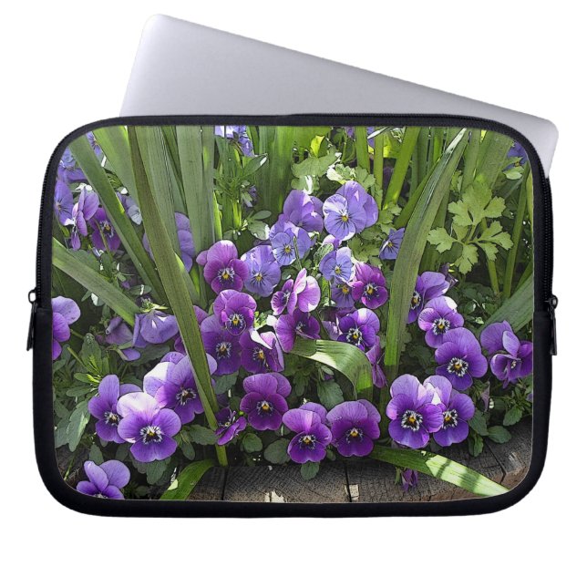 Lila Violetten Laptopschutzhülle (Vorderseite)