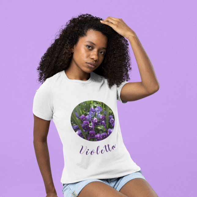Lila Violetten T-Shirt (Von Creator hochgeladen)