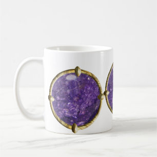 Lila, violetter Edelstein Kaffeetasse