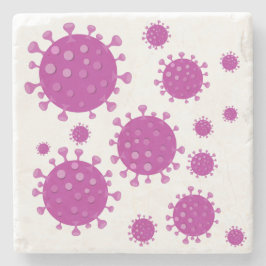 Lila Viruspartikel Steinuntersetzer