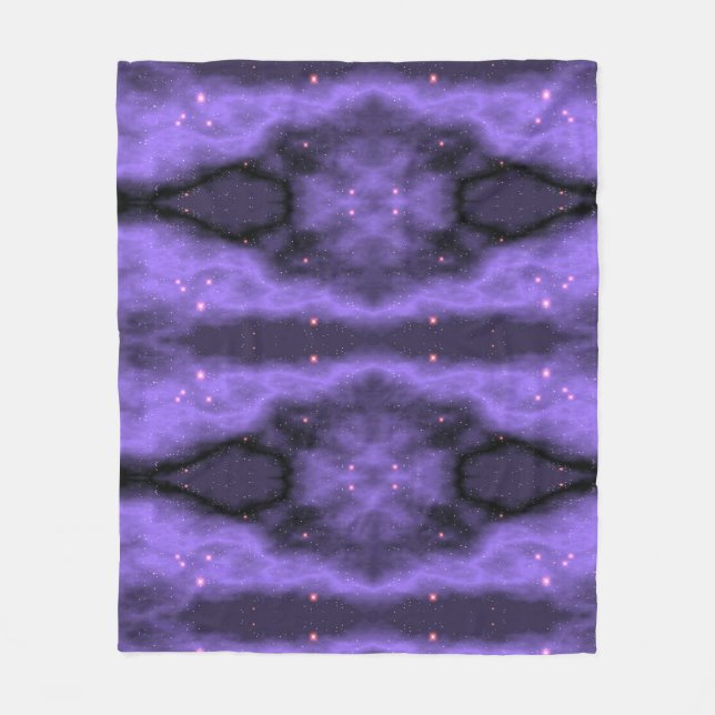 Lila Vlies-Decke. Fleecedecke (Vorderseite)