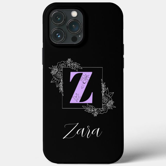 Lila Vollblutschmetterlingsmaske - Letter Z Case-Mate iPhone Hülle (Rückseite)