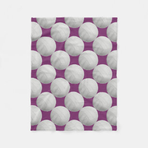 Lila Volleyball-Fleece-Decke Fleecedecke