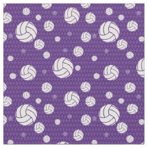 Lila Volleyball Zickzack Gemustert