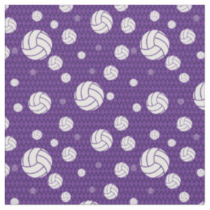 Lila Volleyball Zickzack Gemustert Stoff