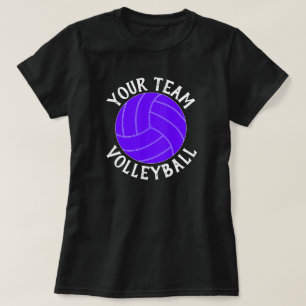 Lila Volleyballmannschaft, Spieler und T - Shirt N