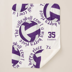 lila Volleyballplatz Sherpadecke