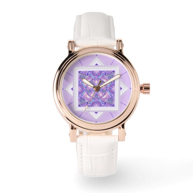 Lila W1 Armbanduhr (Vorderseite)