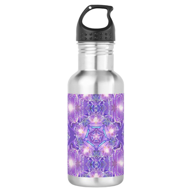 Lila W1 Edelstahlflasche (Vorderseite)