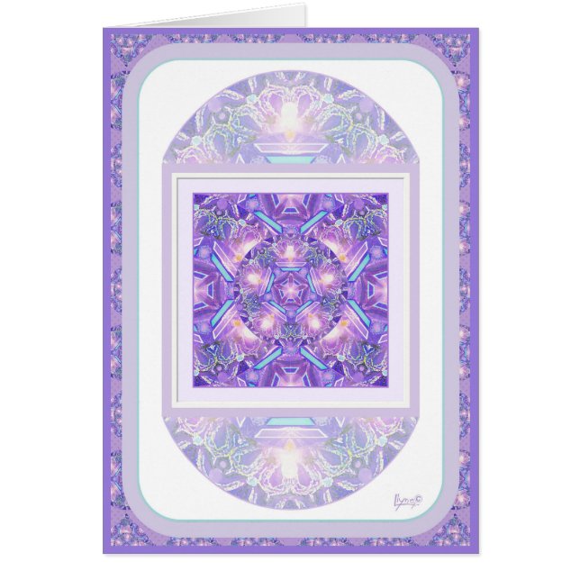 Lila W1-Geburtstagkarte (Vorne)