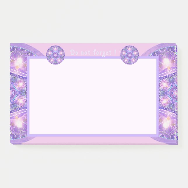 Lila W1 Post-it Klebezettel (Vorderseite)