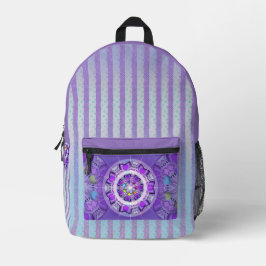 Lila W2 Bedruckter Rucksack