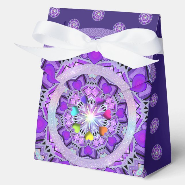 Lila W2 Gefälligkeitsboxen Geschenkschachtel (Vorderseite)