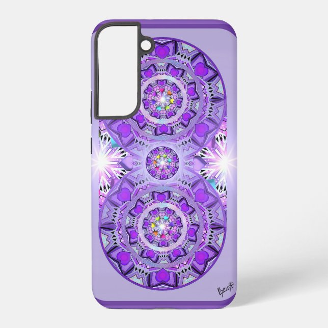Lila W2 Samsung Galaxy Hülle (Rückseite)