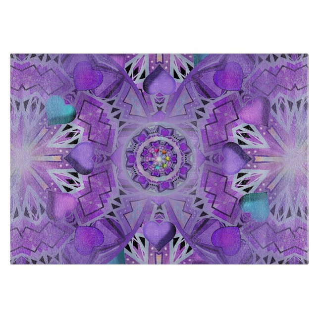 Lila W2 Schneidebrett (Vorderseite)