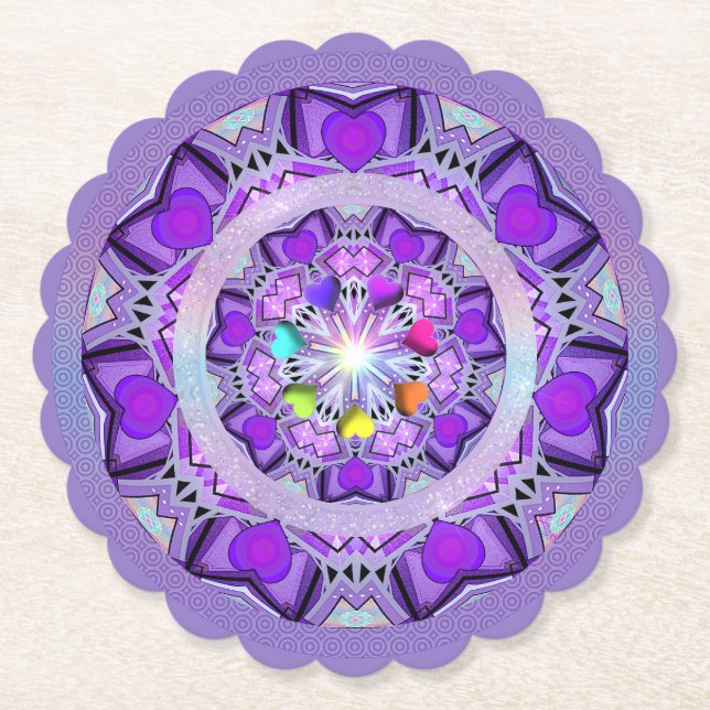 Lila W2 Untersetzer (Vorderseite)