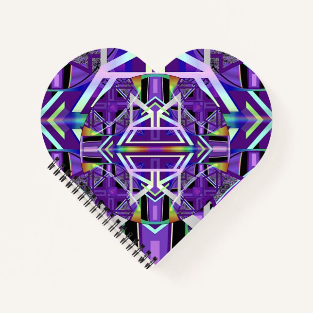 Lila W3-Notebook Notizbuch (Vorderseite)