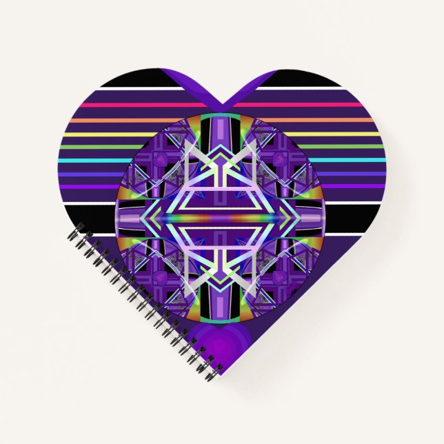 Lila W3-Notebook Notizbuch (Vorderseite)