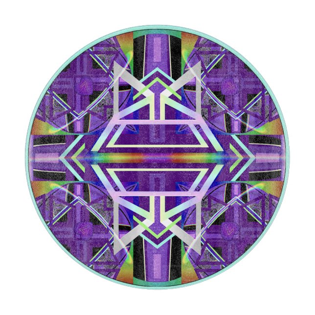 Lila W3-Schneidboard Schneidebrett (Vorderseite)