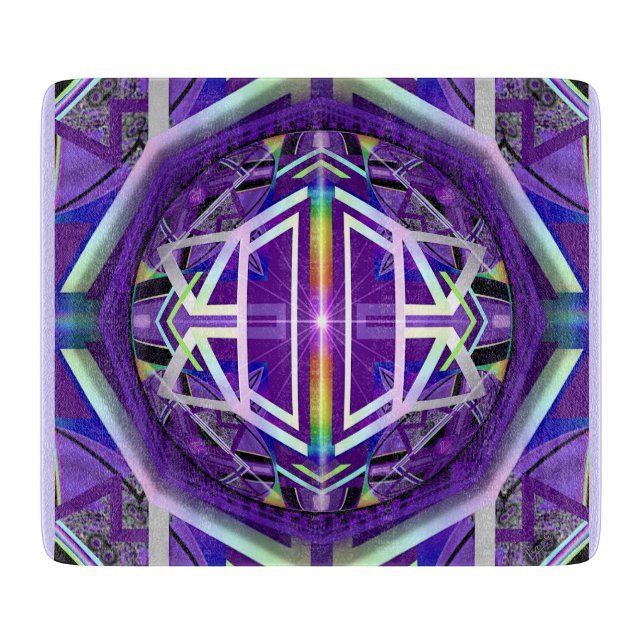 Lila W3-Schneidboard Schneidebrett (Vorderseite)