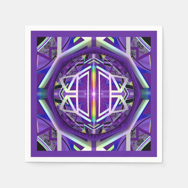 Lila W3 Serviette (Vorderseite)