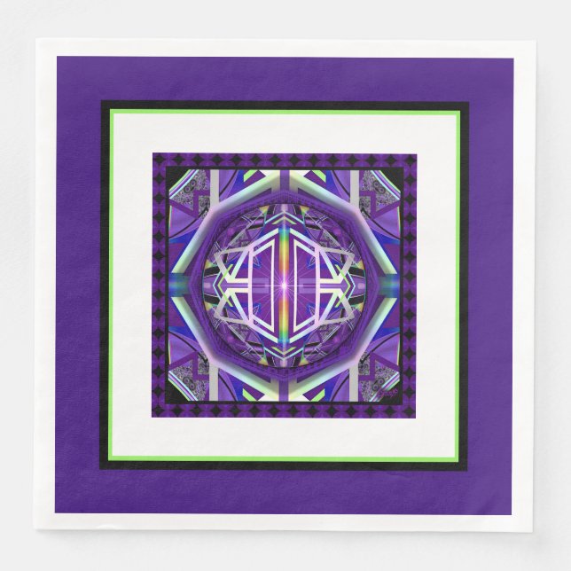 Lila W3 Serviette (Vorderseite)