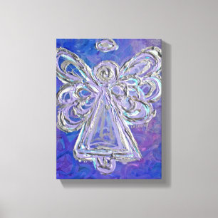 Lila Wächter Angel Art Wrapped Canvas Malerei Leinwanddruck