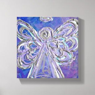 Lila Wächter Angel Art Wrapped Canvas Malerei Leinwanddruck