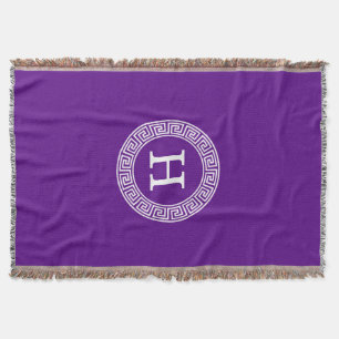 Lila, was für ein erstes Monogramm des griechische Decke