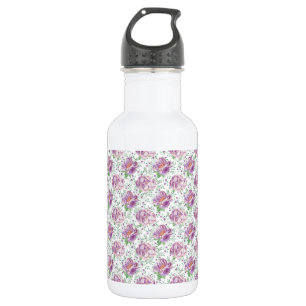 lila Wasserfarbe Edelstahlflasche