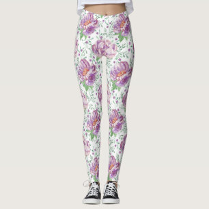 lila Wasserfarbe Leggings