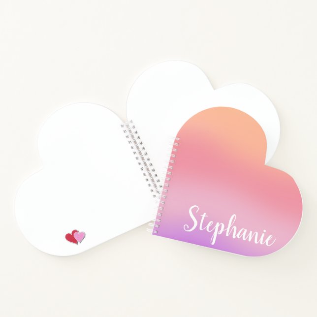 Lila Wasserfarben Notizbuch (Innenseite)