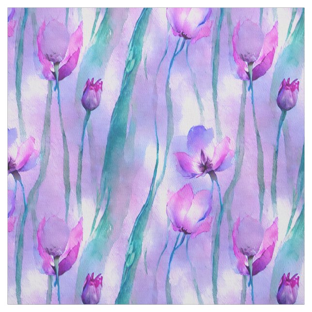 Lila Wasserfarben Stoff (Muster)