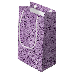 Lila Wassertröpfchen Kleine Geschenktüte