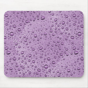 Lila Wassertröpfchen Mousepad