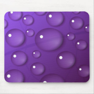 Lila Wassertropfmuster Mousepad