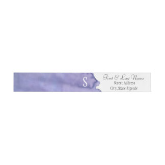 Lila Watercolor-Verpackungs-Adressen-Etiketten