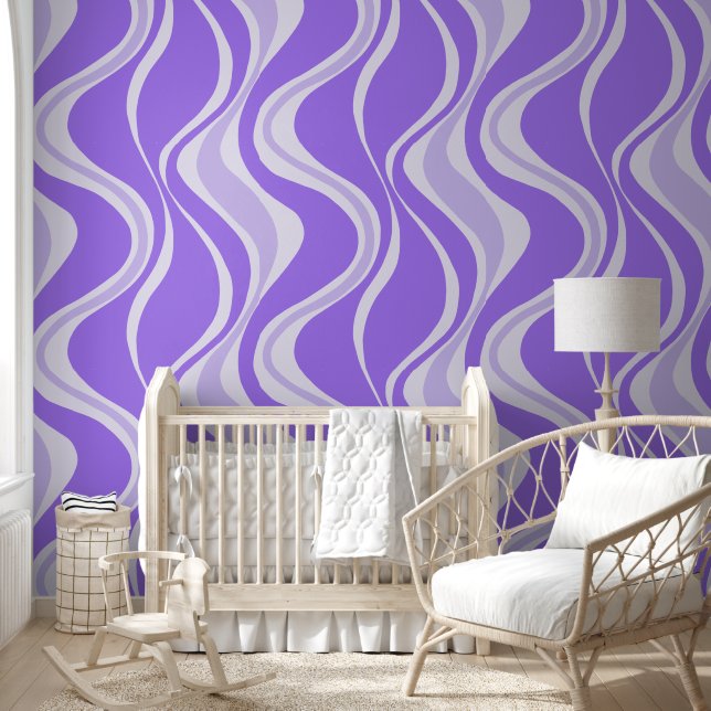 Lila Wave Wallpaper Tapete (Kinder)