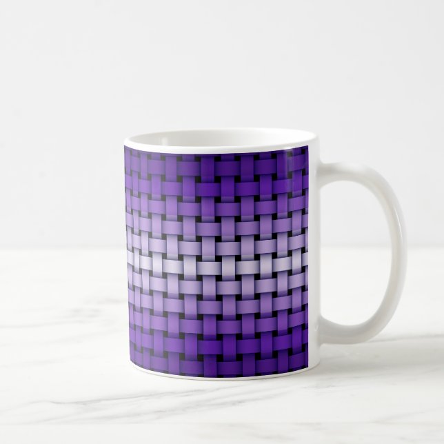 Lila Webart-Muster-Tasse Kaffeetasse (Rechts)