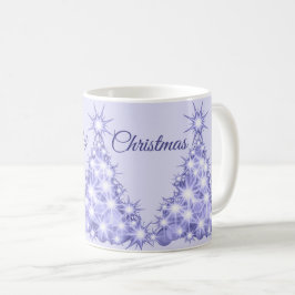 Lila Weihnachtsbaum Kaffeetasse