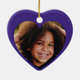 Lila Weihnachtsdekorationen, kundenspezifisches Keramik Ornament