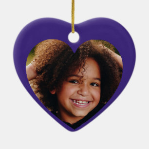 Lila Weihnachtsdekorationen, kundenspezifisches Keramik Ornament