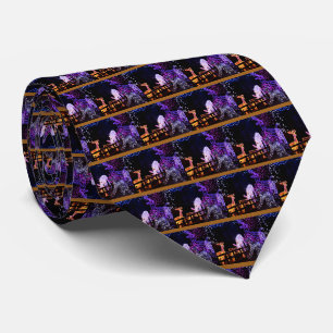 Lila Weihnachtsdekorationen Neck Tie Krawatte