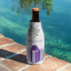 Lila Weihnachtsgeschenk Weihnachtsgeschenk Flasche Flaschenkühler