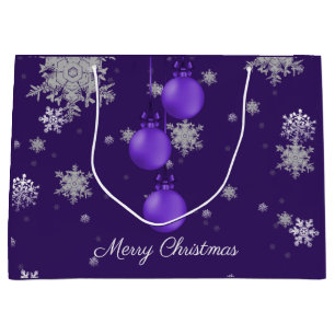 Lila Weihnachtsgeschenke Große Geschenktüte