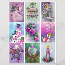 Lila Weihnachtskalender