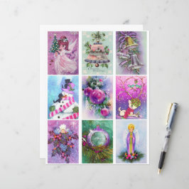 Lila Weihnachtskalender