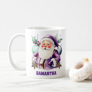 Lila Weihnachtsmann Heiße Tasse