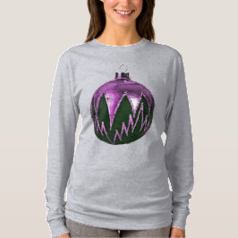 Lila Weihnachtsschmuck Shirt